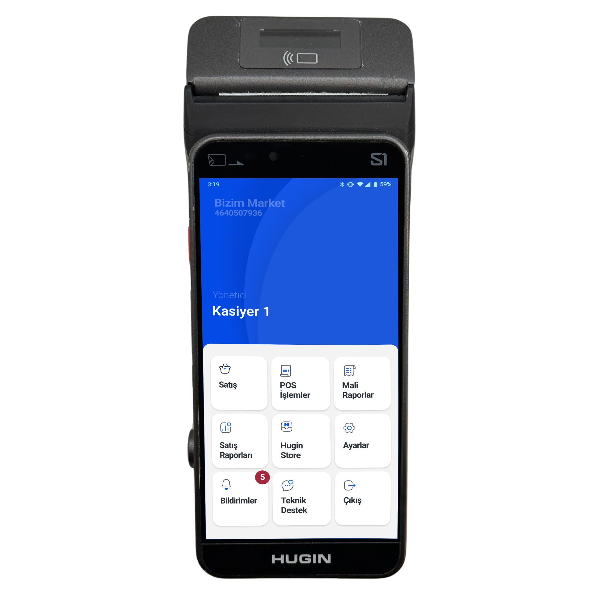 HUGİN S1 YENİ NESİL ANDROİD YAZARKASA POS